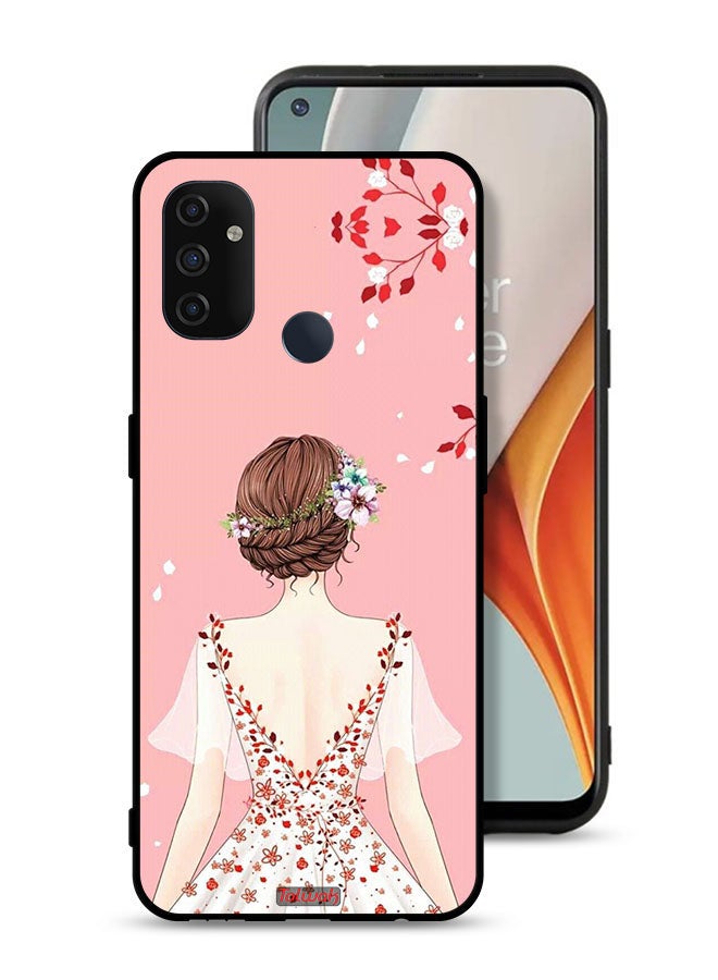 Tolwak OnePlus Nord N100 Protective Case Cover Standing Girl Art - Image 1