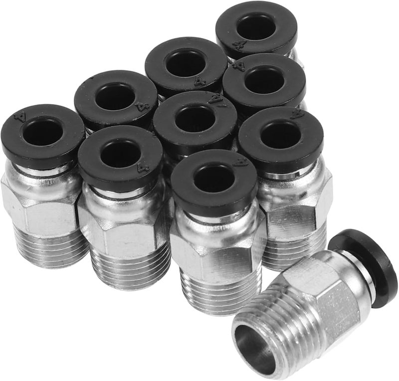 ملحقات موصلات هوائية من Unomor، 10 قطع، أنابيب PTFE، موصلات من نوع Push Fitting، مقاومة عالية للحرارة، مناسبة للطابعات. - Image 1