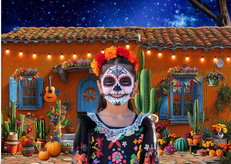 LTLYH 7x5ft MexicanTheme Backdrop Cabin House Party Decoraitons Mexican Cabin House Photography Backdrop Drop Cinco De MayoParty Decorations Photo Booth Props - Image 4