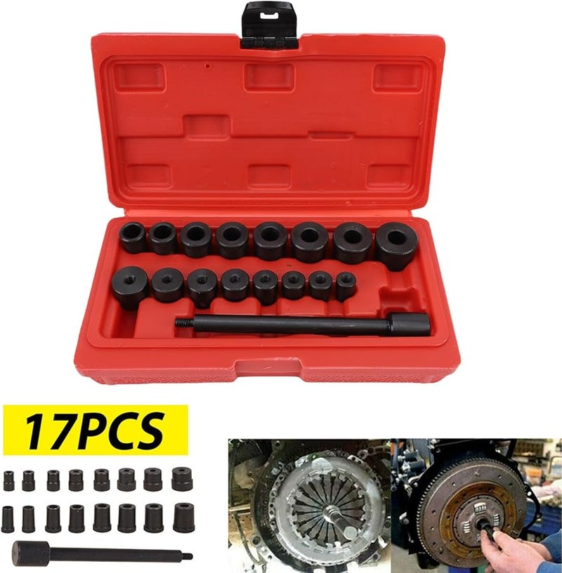 17 قطعة مجموعة أدوات محاذاة القابض العالمية للحدافة والقرص الدافع استبدال السيارات - Image 3