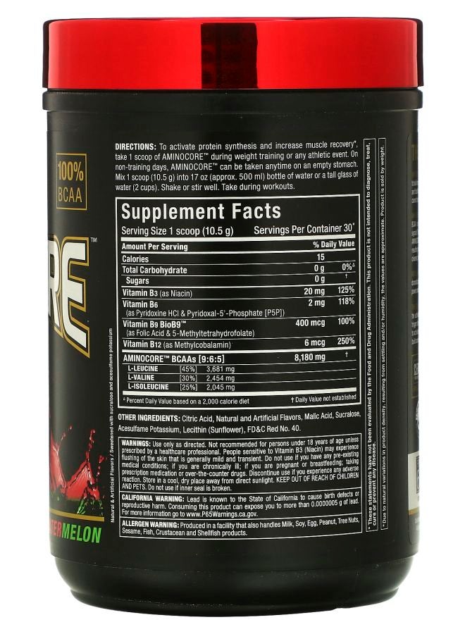 Allmax AMINOCORE™ BCAA Watermelon 0.69 lbs (315 g) - Image 2