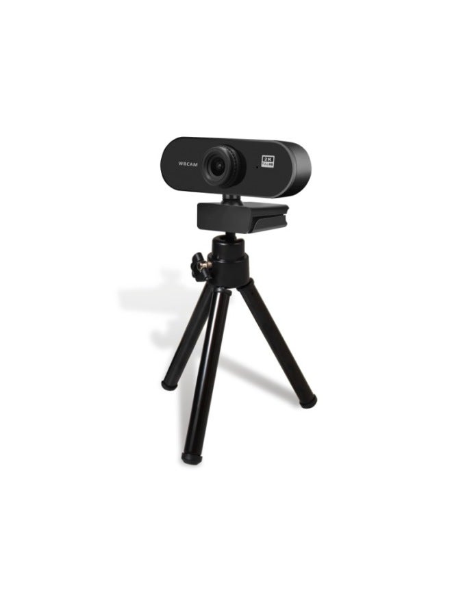1080p Hd Computer Webcam Usb Network Live Broadcast Suitable For Laptops Desktops Home Use Online Class Video Conferencing-Color:K36: 2k With Neutral English Color Box Bracket - Image 1