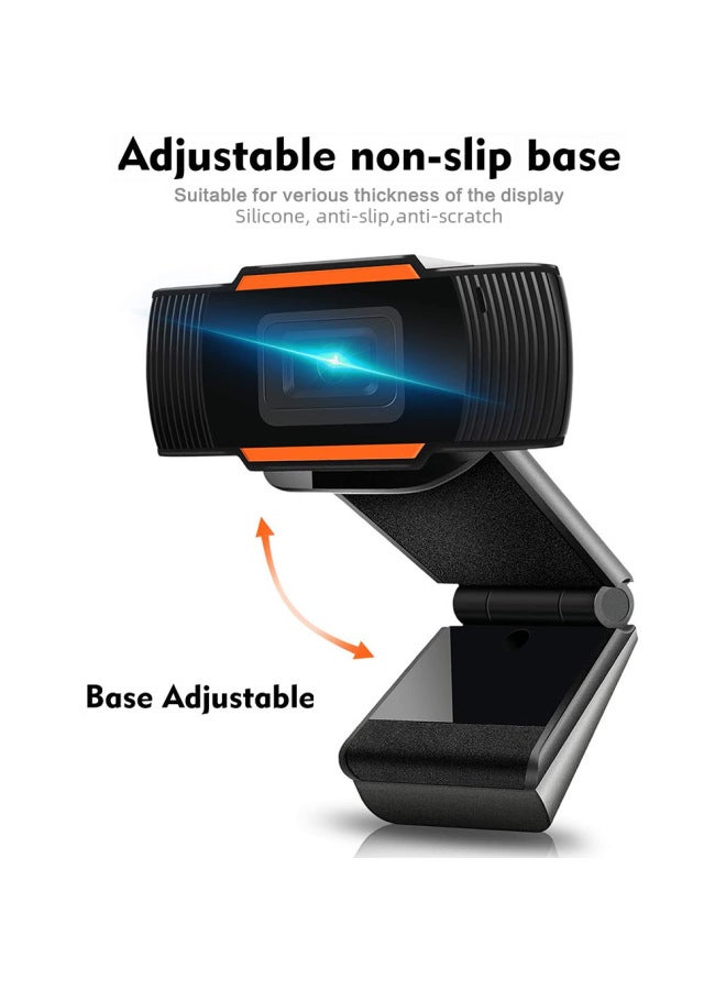 1080p Hd Computer Webcam Usb Network Live Broadcast Suitable For Laptops Desktops Home Use Online Class Video Conferencing-Color:K36: 2k With Neutral English Color Box Bracket - Image 5