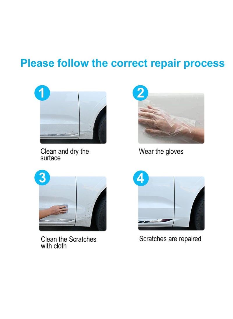 Excefore - Nano Sparkle Cloth for Car Scratches, 4 Pcs Nano Sparkle Cloth Car Scratch Remover, Shine Cloths for Car Scratches, for Car Scratches,with Scratch Repair and Polishing Function - Image 1