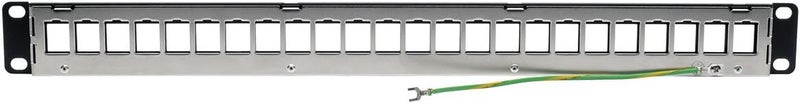 TRIPPLITE 24-Port 1U Shielded Blank Cutouts Patch Panel, Rackmount - Compatible with RJ45, USB, and HDMI - Lifetime Warranty (N062-024-KJ-SH) - Image 5
