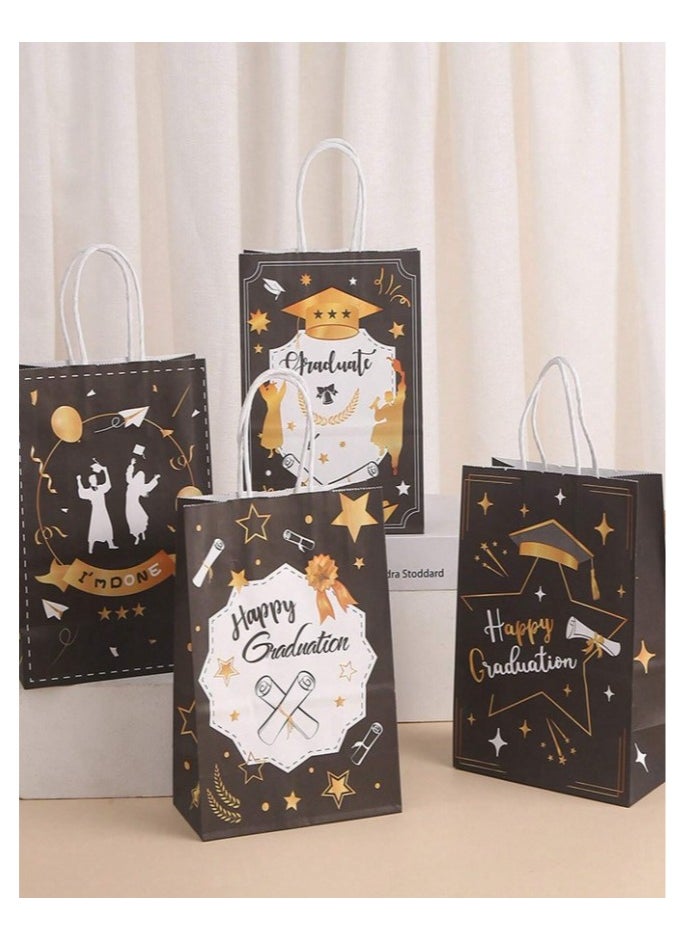 Generic 8 pieces of paper bags for graduation gifts with different sayings for graduation and success parties  - Image 1