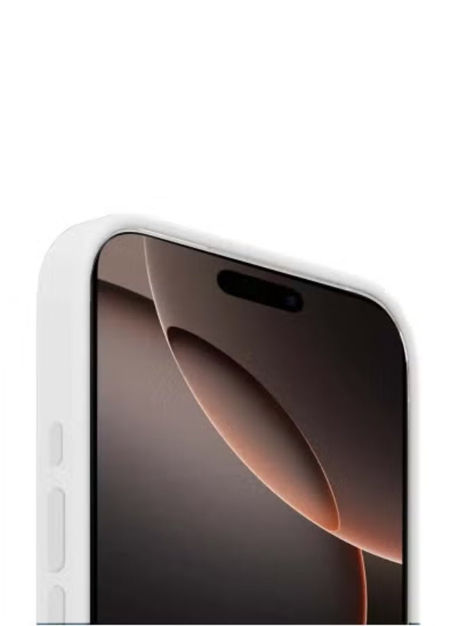 JAJEEK Apple iPhone 16 Pro 2024 Premium Soft Liquid Silicone Case Cover – White – Anti-Scratch Shockproof Slim Back Case with Microfiber Lining, Smooth Touch Finish, MagSafe & Wireless Charging Compatible, Full Protection for iPhone 16 Pro - Image 2