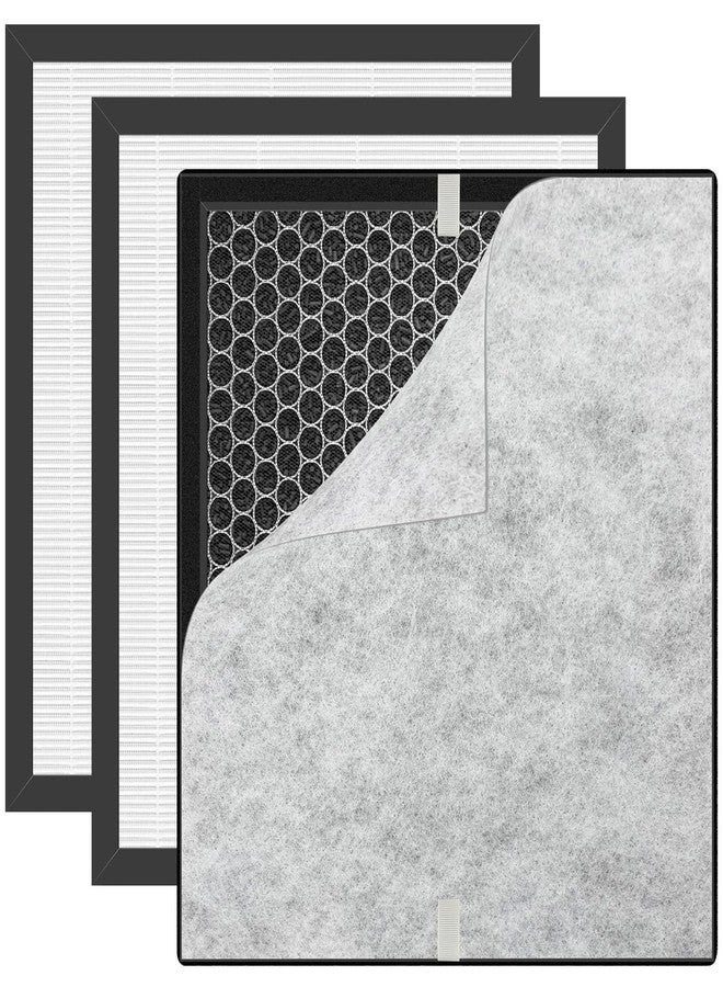 Slirceods PR1 Air Filter Replacement 3-Pack: Compatible with MOOKA PR1 Air Purifier,3-in-1 Filter for Dust, Odors, Smoke - Image 1