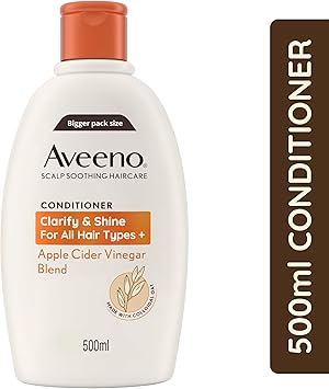 Aveeno بلسم أفينو للعناية بالشعر بتوليفة خل التفاح للتوضيح والتألق 500 مل - Image 2