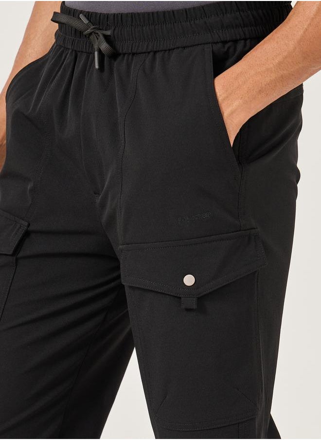 Fort Collins Mid Rise Straight Fit Track Pant with Drawstring by Styli  - Image 4