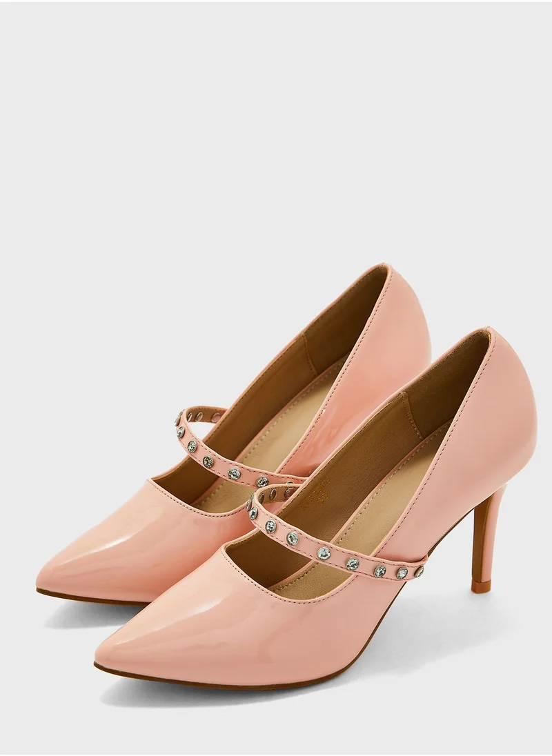 ELLA Patent Pointed Pump
