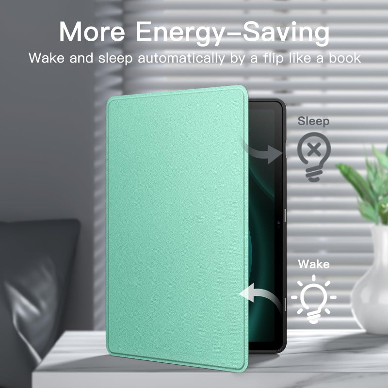 JETech Case for Samsung Galaxy Tab S9 FE 10.9-Inch with S Pen Holder, Slim Folio Stand Protective Tablet Cover, Multi-Angle Viewing (Green) - Image 5