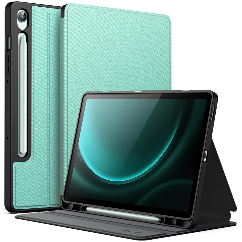 JETech Case for Samsung Galaxy Tab S9 FE 10.9-Inch with S Pen Holder, Slim Folio Stand Protective Tablet Cover, Multi-Angle Viewing (Green) - Image 1