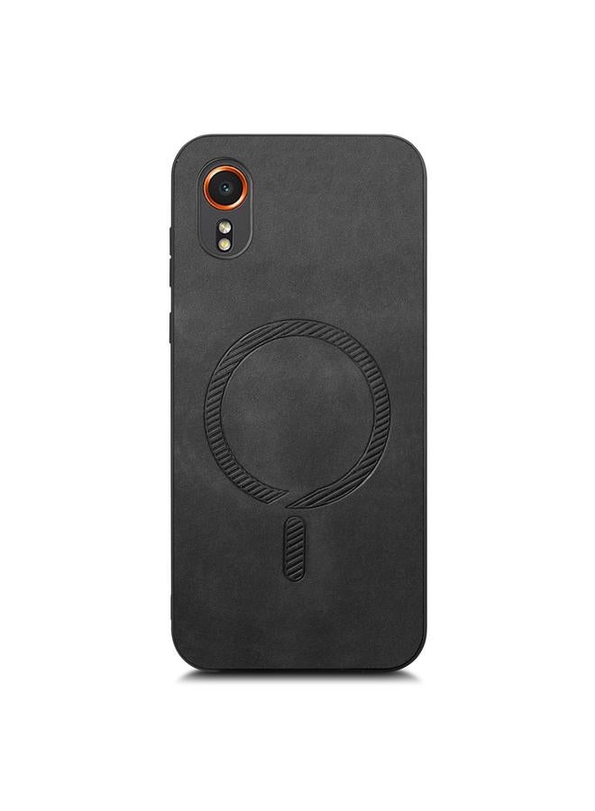 S-TOP Case For Samsung Galaxy XCover 7 Solid Color Retro Magsafe PU Back Cover Phone Case - Image 3