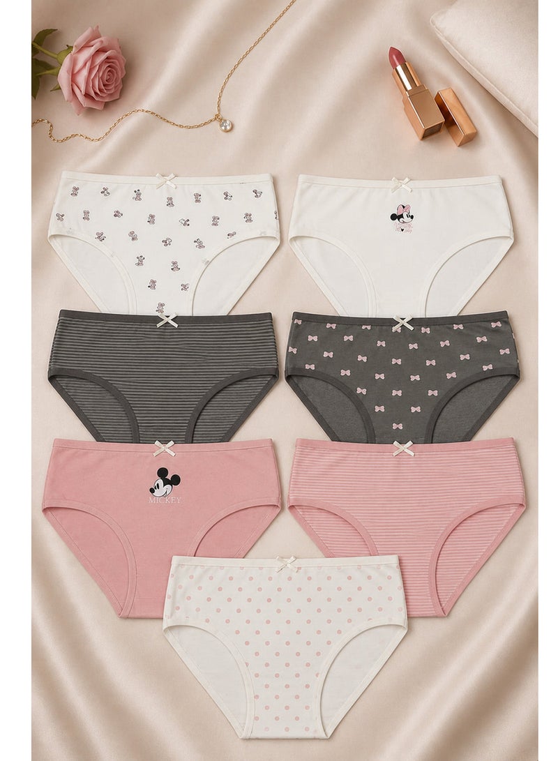 Carina Pack of 7 Girly Brief Panties - Image 1
