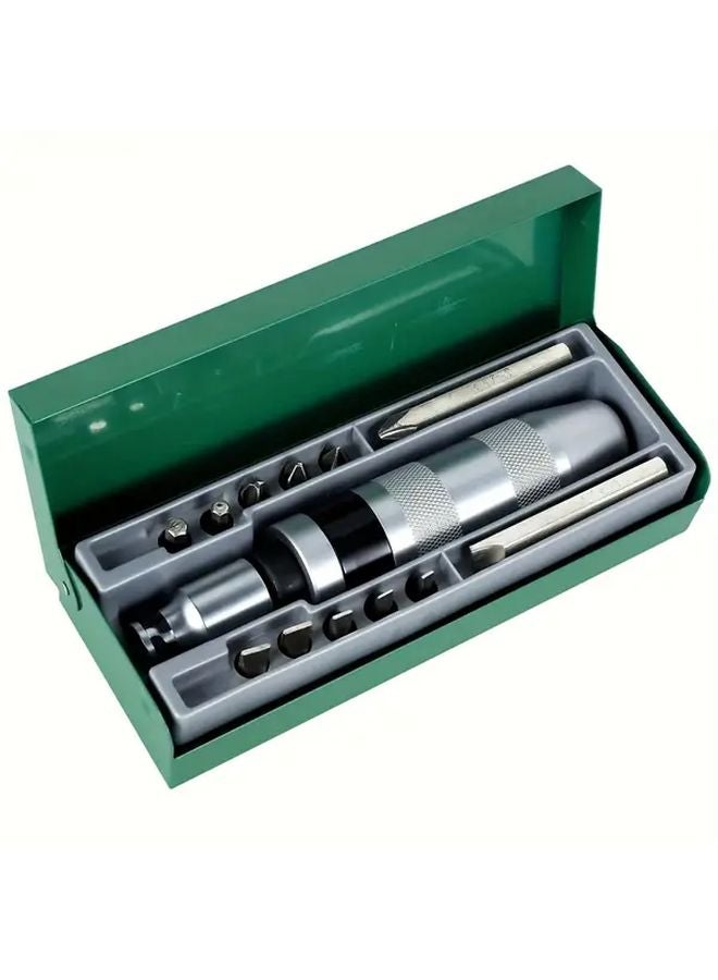 C 30 Heavy Duty Impact Socket Wrench Kit 13 Items Professional Mechanic Set - Image 1