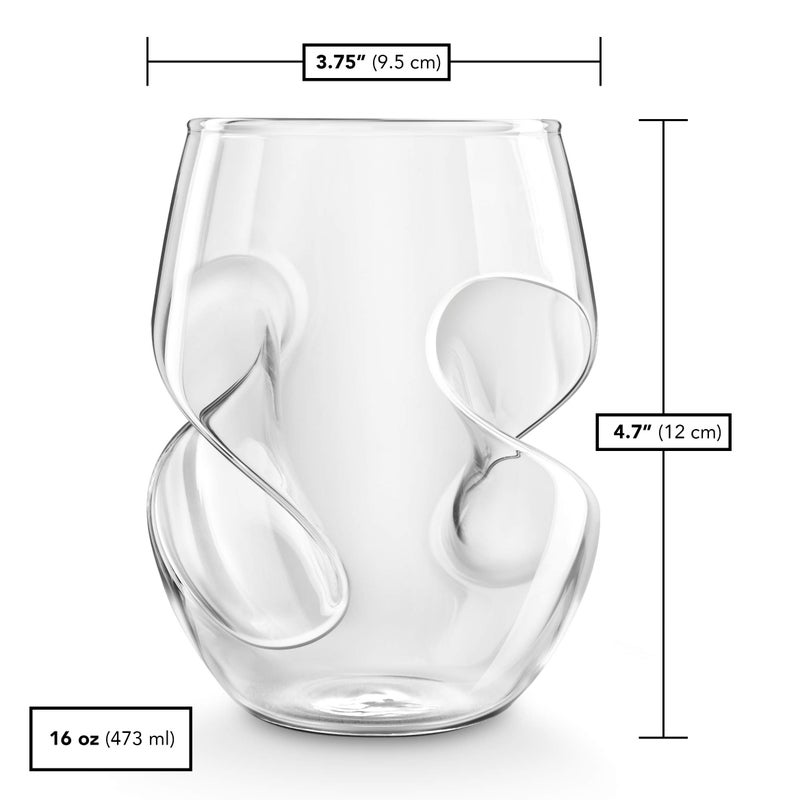 فاينال توتش مجموعة اللمسة النهائية مكونة من 4 قطع كونندروم 16 أونصة. كؤوس النبيذ الاحمر - Image 5