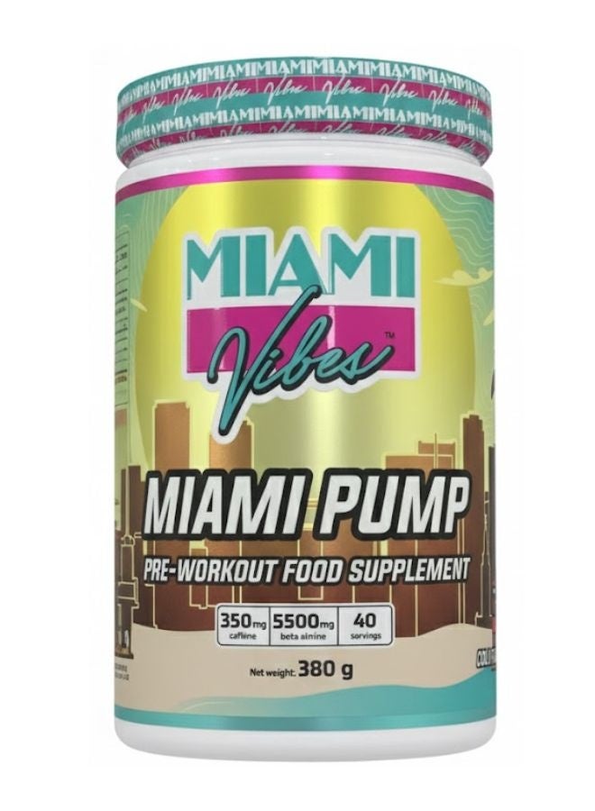 Miami Vibes Miami Pump Preworkout Cola Flavour 380Gram