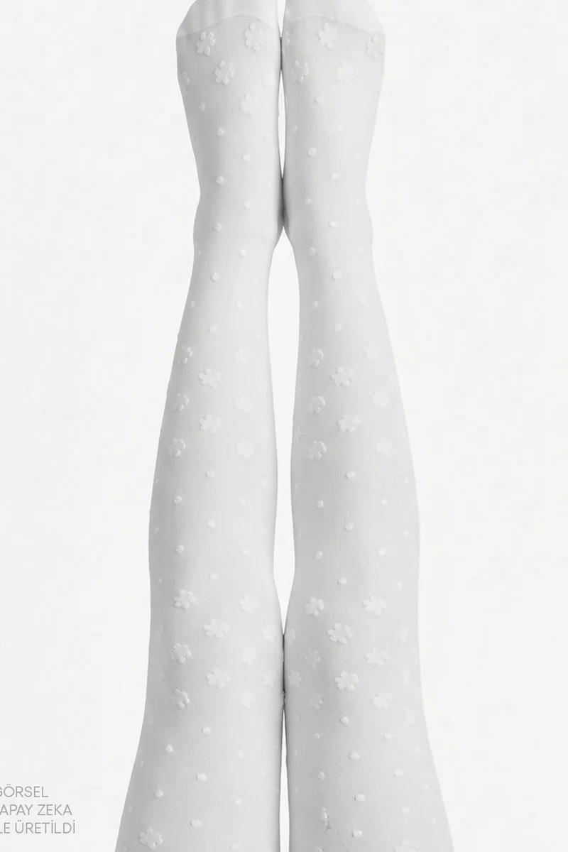 بنتي PENTI Pretty Dotted Daisy Tights