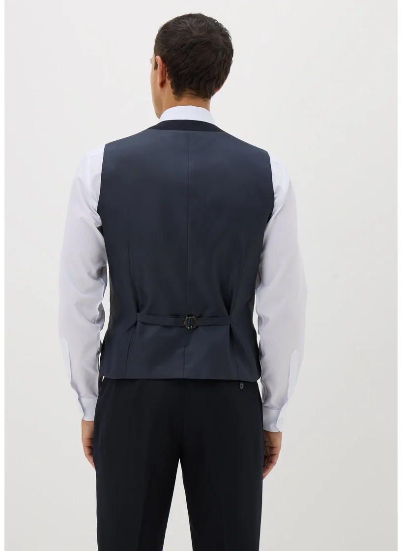 Matalan Taylor & Wright Panama Navy Slim Fit Suit Waistcoat