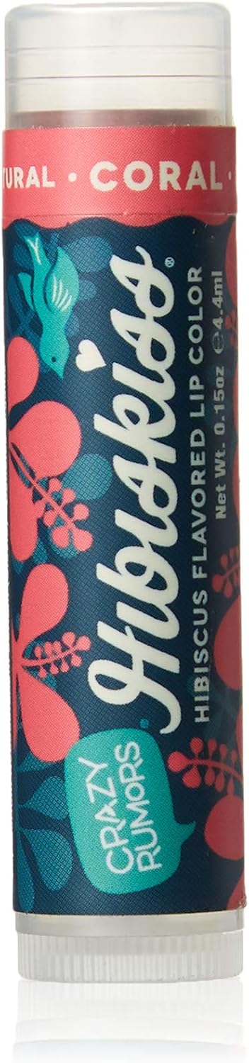 Crazy Rumors Hibiskiss Coral Soothing Lip Balm Stick for Dry Lips 100 Natural and Vegan 4g