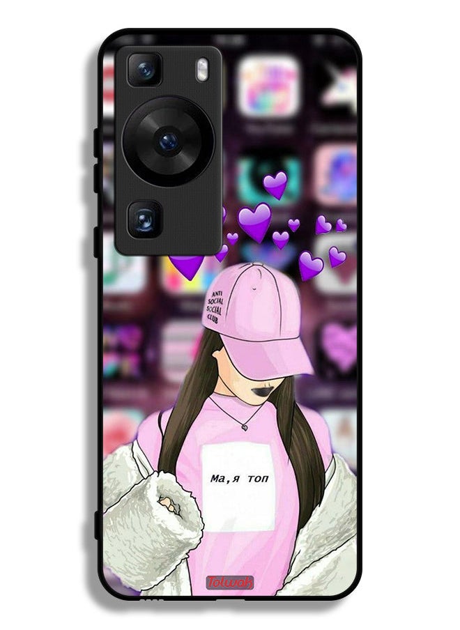 Tolwak Huawei P60 Pro Protective Case Cover Anti Social Club  - Image 1