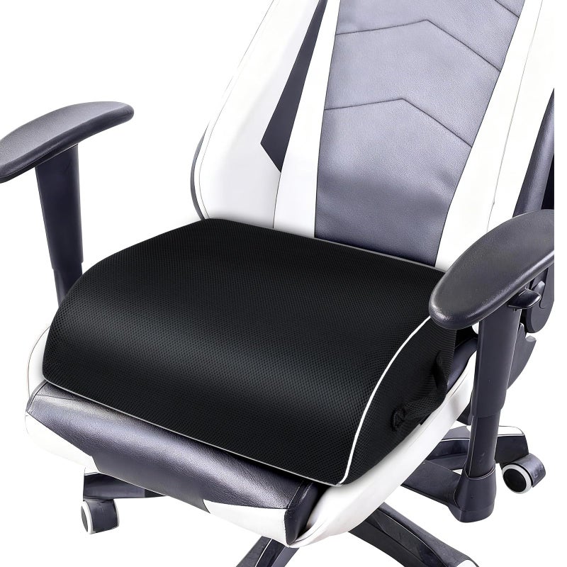Himake Thick Chair Cushions, Office Booster Seat Cushion to Tailbone Pain Relief, Non Slip Memory Thick Foam Cushion with Carry Handle - Image 1