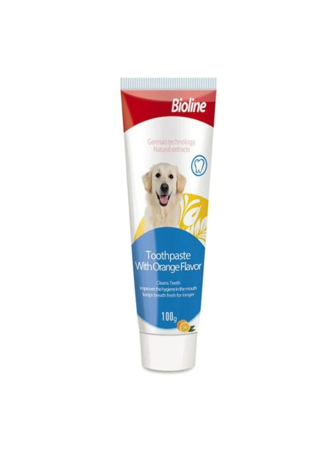 Bioline Dog Toothpaste Orange Flavor - 100g