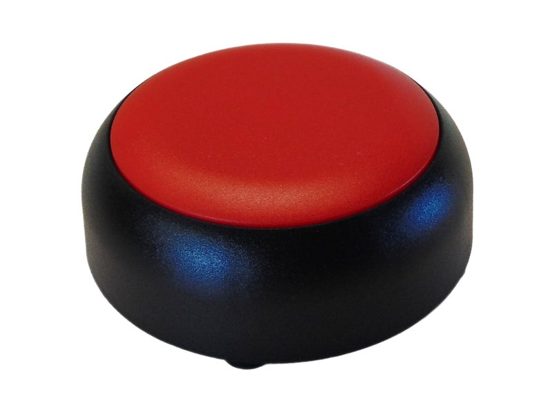 Custom Easy Button Elegante Recordable Buttons: 30-Seccond Talking Voice Recorder. American Ingenuity + Patented Italian Design. by The Original Custom Easy Button® (Black Base/Red Top - Image 4