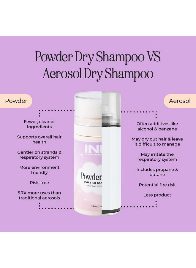 INH Hair Non Aerosol Dry Shampoo | Volumizing Hair Texture Powder For Oily Hair | Vegan, Non Toxic & Color Safe Puff Shampoo For Women & Men | Sulfate, Chemical & Talc Free | No White Residue, 28G/1Oz  - Image 5