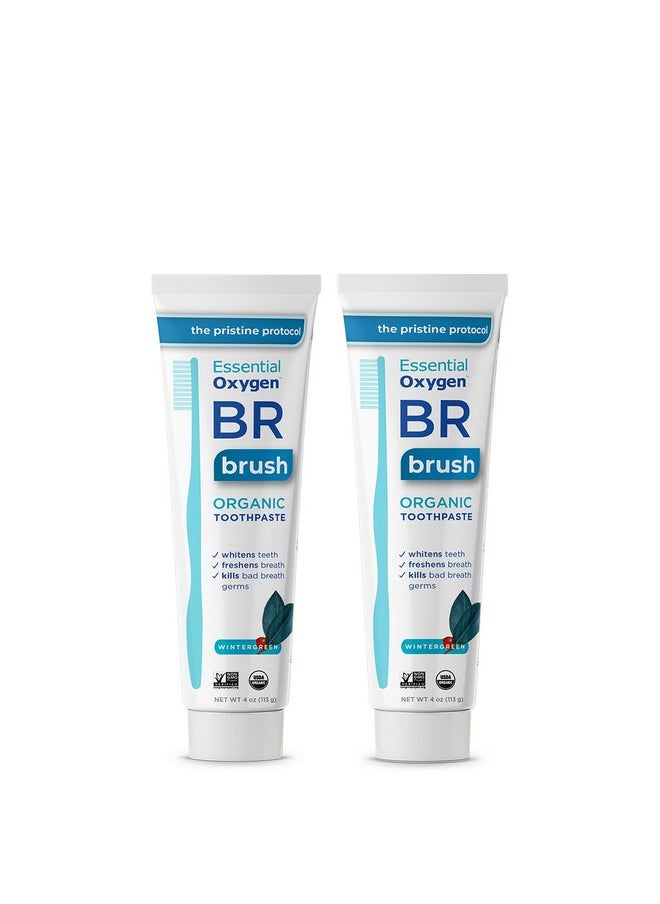 Essential Oxygen BR Organic Low Abrasion Toothpaste Wintergreen  - Image 2