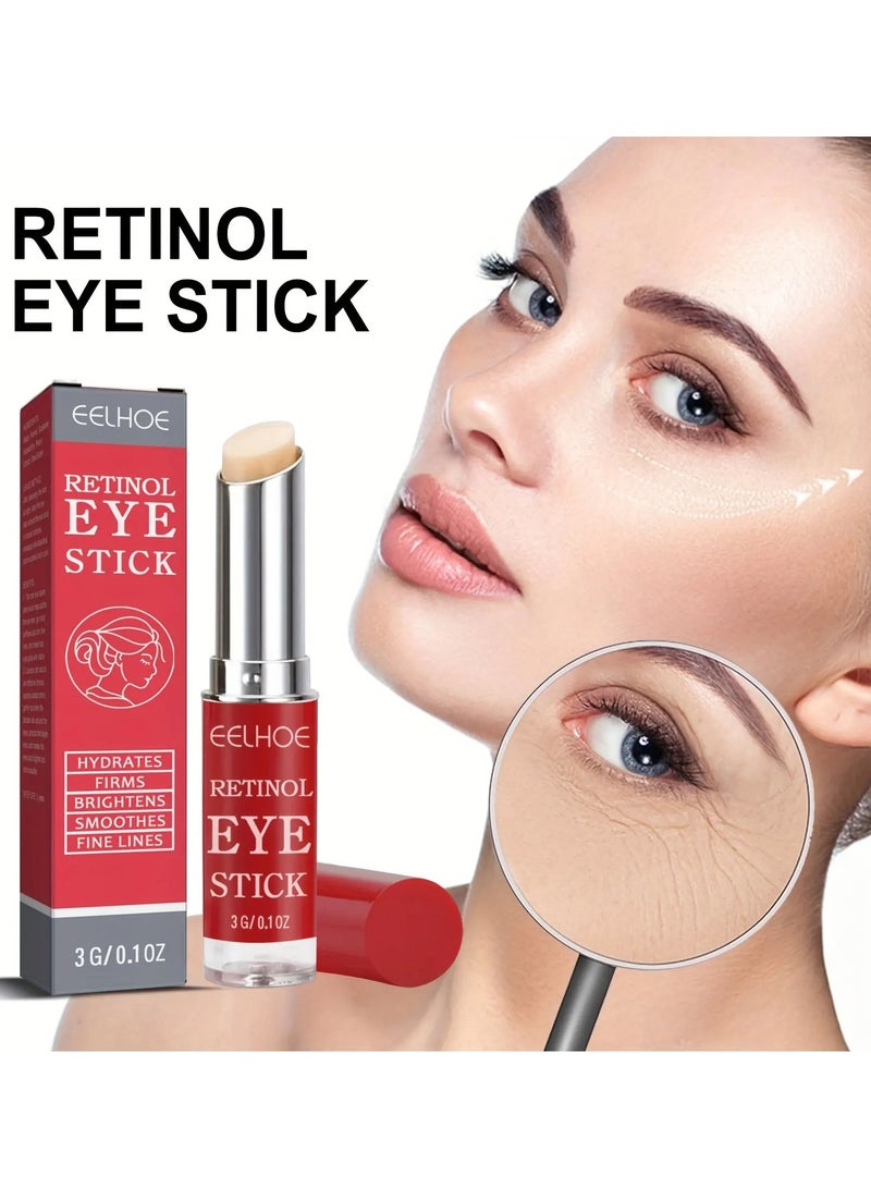 EELHOE Retinol Eye Stick With Collagen And Hyaluronic Acid For Dark Circle Puffiness Eye Bags And Fine Lines Retinol Eye Cream Eye Brightener Stick Under Eye Cream For Anti Aging Improve Eye Skin - Image 4