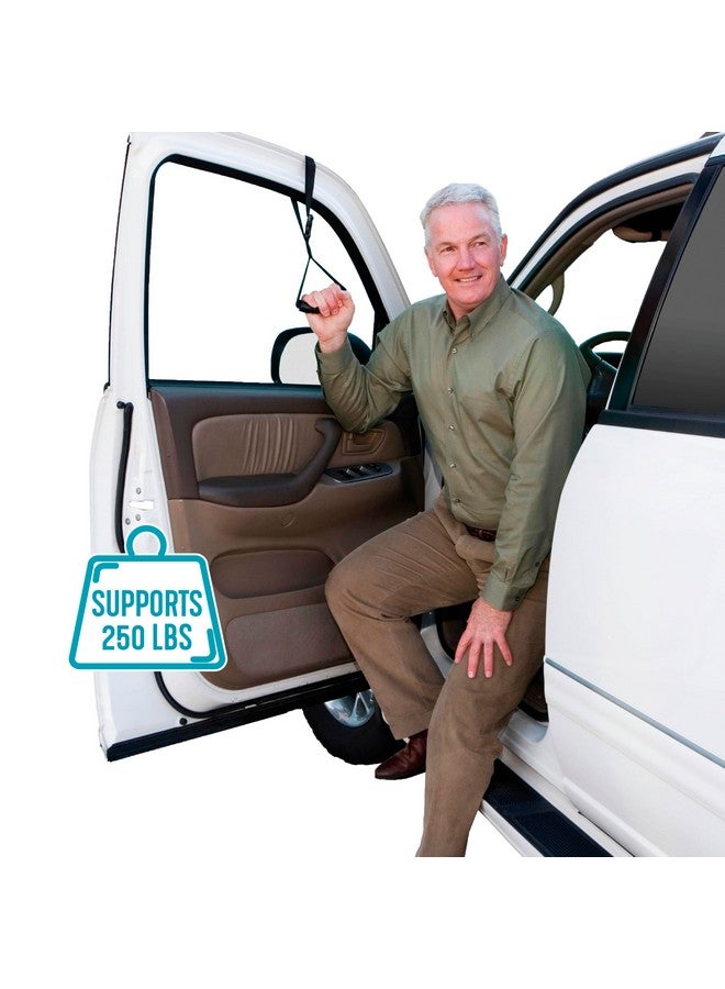 Stander Stander CarCaddie, Car Safety Grab Bar for Adults, Seniors, and Elderly, Ergonomic Vehicle Support Handle with Adjustable Strap and Non-Slip Rubber Grip, Automotive Standing and Mobility Aid - Image 3