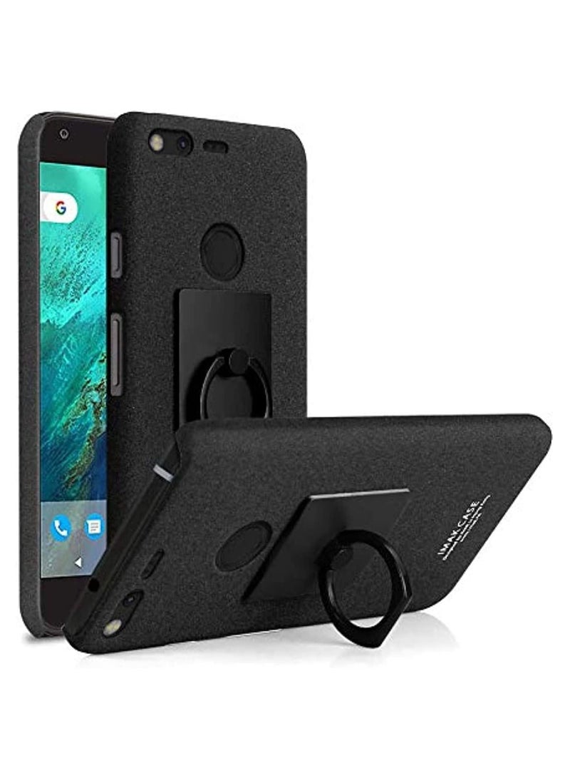 Imak Google Pixel Case Cover Cowboy Hard Protective Cover with Ring Grip Black - Image 1