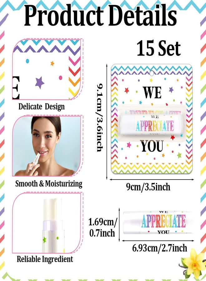 Lonfliness 15 Pack Teachers Employee Appreciation Gifts Bulk Thank You Lip Balms Gift for Staff Team Coworker Women Men You're the Balm Party Favor Gratitude Baby Shower Spring Party Supply (Colorful - Image 3