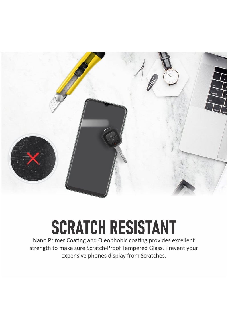 vesus Xiaomi Redmi 9 / Redmi 9A / Redmi 9C / Poco C3 Screen Protector Glass Tempered Full Glue Screen Guard - Image 4