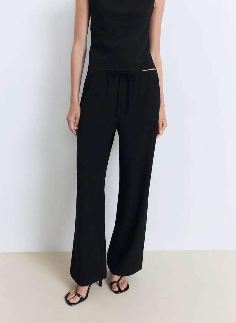 مانجو Asymmetrical Draped Top With Straps