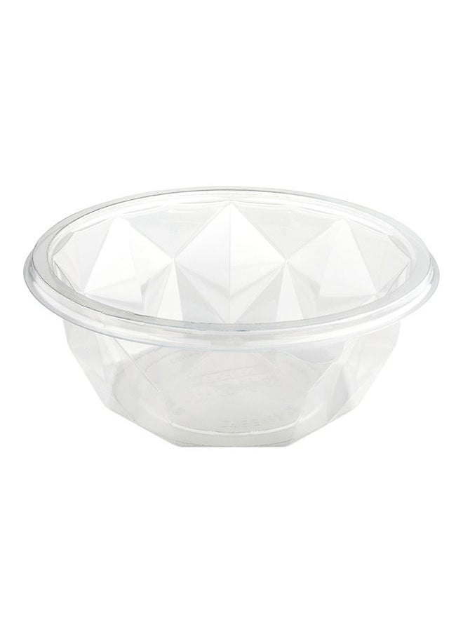 Restaurantware Basic Nature 32 Ounce Disposable Plastic Containers, 500 Plastic Salad Bowls - Lids Sold Separately, Round, Clear PLA Plastic Food Bowls, For To Go Meals And Takeaway Orders  - Image 4