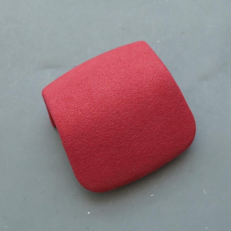ZiWen New Interior Trim Center Gear Shift Knob Cover Accessories for Land Rover Discovery Range Rover Sport Velar 2022 2023 2024 2025 (Suede Red) - Image 2