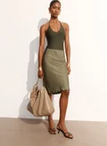 اتش اند ام 009-19-203-Khaki green Dark