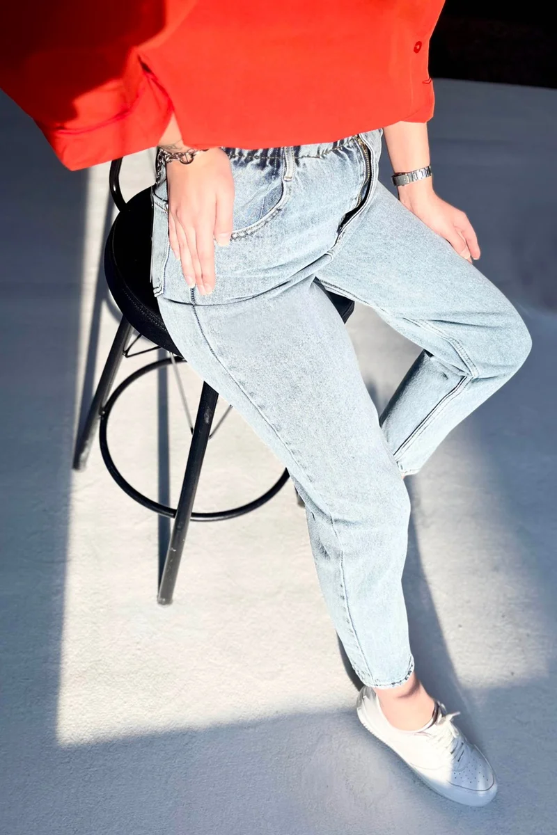 Tofisa 12016-ICE-BLUE Denim Pants