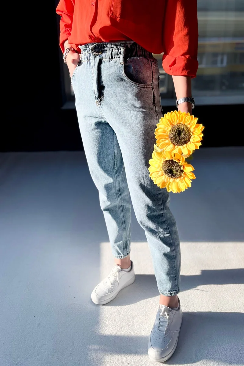 Tofisa 12016-ICE-BLUE Denim Pants