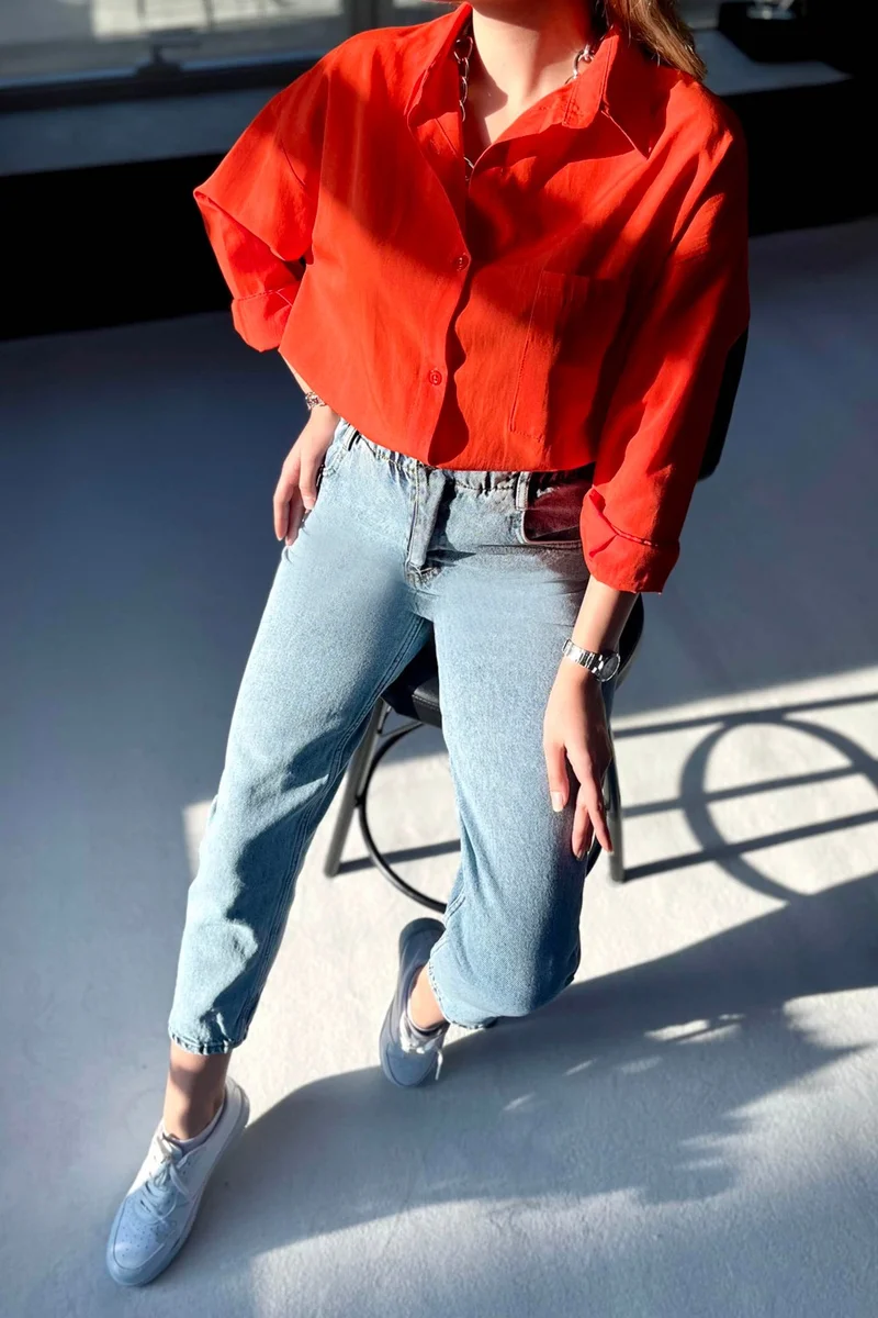 Tofisa 12016-ICE-BLUE Denim Pants