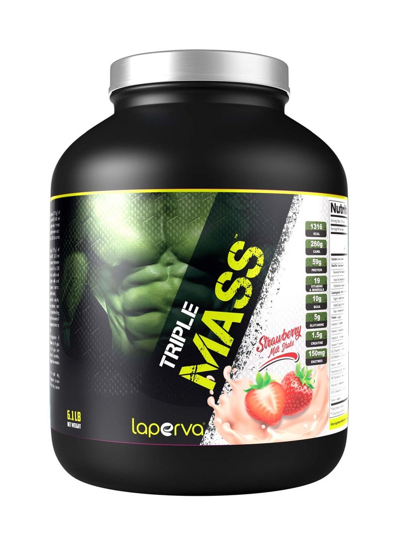 Laperva Triple Mass Milk Shake - Strawberry 6.1 LB 