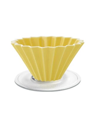 Ceramic Dripper M with Plastic Holder - Pour Over Coffee Maker - Compatible with VCF-02 and Wave 185 filters -Color Yellow - pzsku/Z2C288EA6B6F054AB5DDCZ/45/_/1732785513/c6e6d088-4843-47a6-abfc-48fdb4909a6b