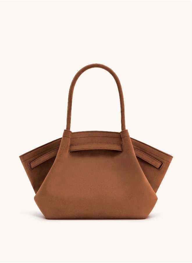 PEI Hana Medium Faux Suede Tote Brown - pzsku/Z2C28A3217936DC8428E3Z/45/_/1738912144/331eafb3-8041-44a7-a1c0-a8dae269bd60