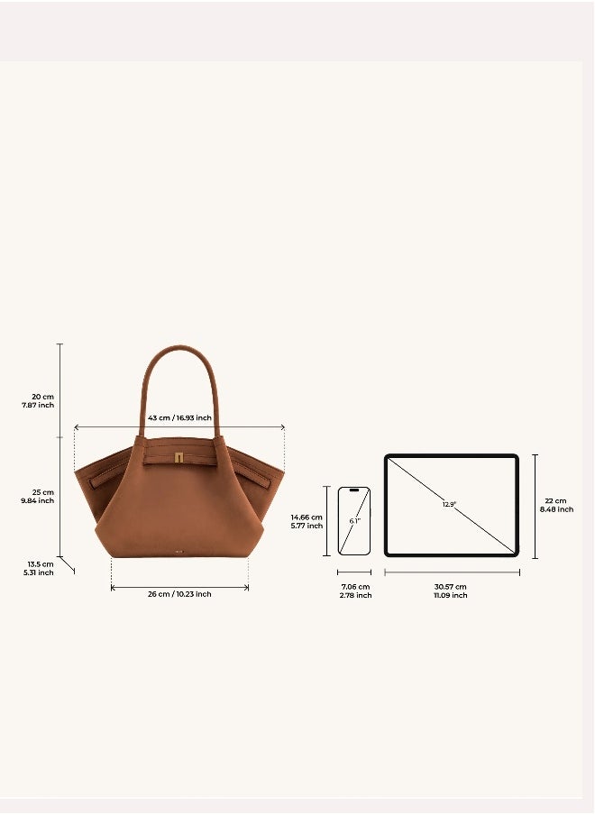 PEI Hana Medium Faux Suede Tote Brown - pzsku/Z2C28A3217936DC8428E3Z/45/_/1738912144/c7e3239b-9365-4804-896b-4b403ec48c77