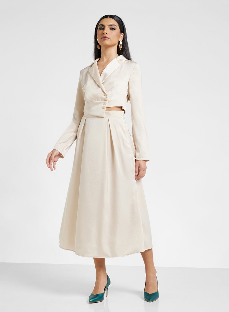 ايلا طقم بلوزة وتنورة قصيرة - Image 1