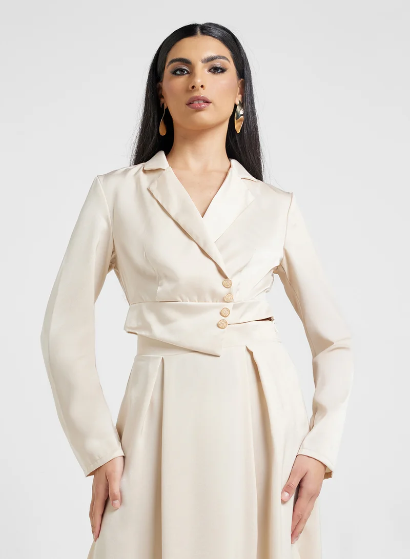 ELLA Cropped Top & Skirt Set