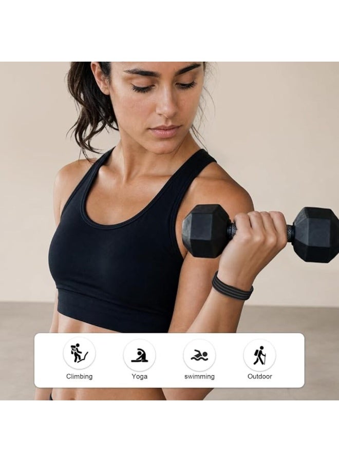TEMPO Sport Silicone Bands Compatible with Google Fitbit Air Activity Tracker, Waterproof | Soft Breathable Workout-Friendly Replacement Strap for Women Men Daily Wear,Sweatproof Wristband - Image 4